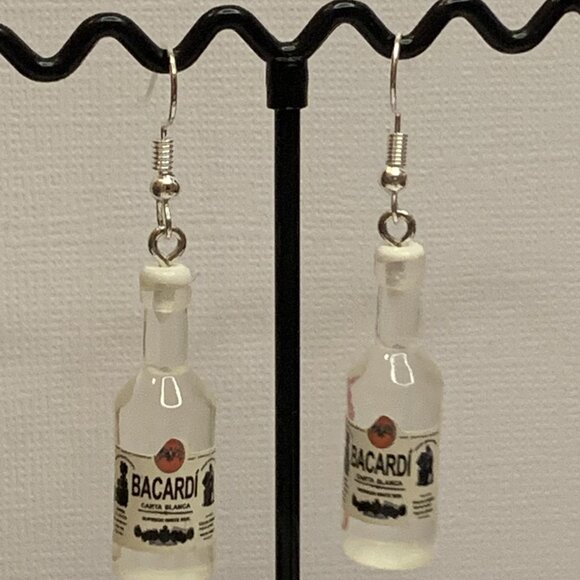 Liquor Earrings, Alcohol Earring, Rum Earring, Funny Food Earrings, Gift Idea, - Picture 3 of 4